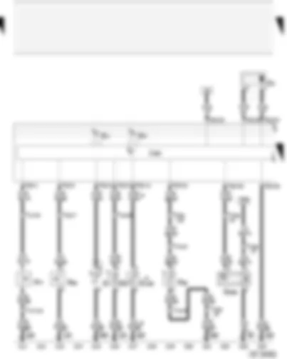 Wiring Diagram  AUDI A4 2001 - Control unit with display in dash panel insert