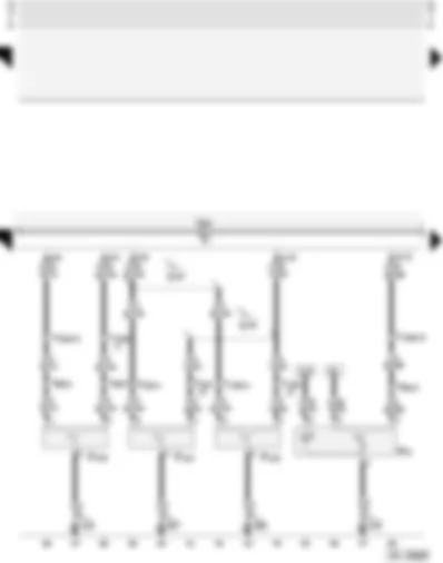 Wiring Diagram  AUDI A4 2002 - Central locking and anti-theft alarm system with interior monitoring - Audi Avant models