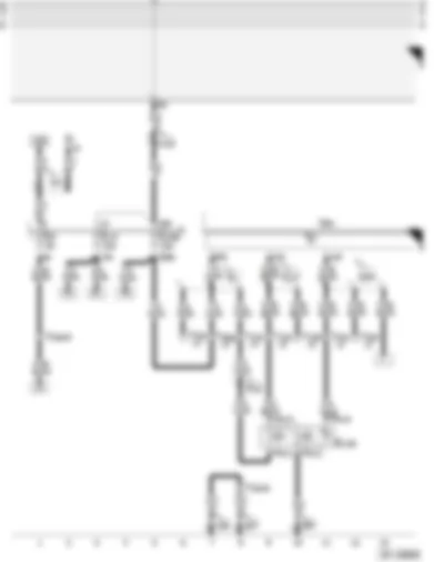 Wiring Diagram  AUDI A4 2000 - Central locking system with interior lights switch-off delay - reading lamps and illuminated vanity mirrors