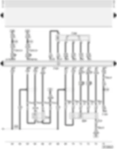 Wiring Diagram  AUDI A4 2002 - Motronic control unit - throttle valve control unit - lambda probe