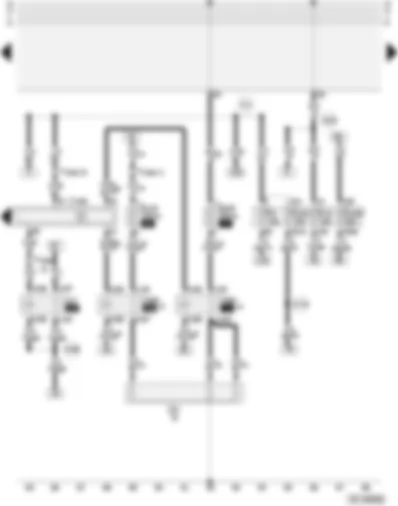 Wiring Diagram  AUDI A4 2002 - Fuel pump relay - diesel direct injection system control unit - coolant heater elements - relay for coolant heater elements