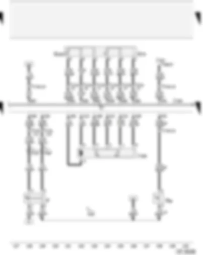 Wiring Diagram  AUDI A4 2003 - Accelerator pedal position senders - Motronic control unit - throttle valve control unit