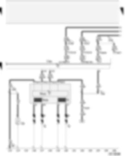 Wiring Diagram  AUDI A4 2003 - Simos control unit - coolant temperature senders - Hall sender - knock sensor I