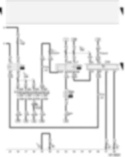 Wiring Diagram  AUDI A4 2002 - Fuel pump relay - Motronic control unit - Motronic current supply relay