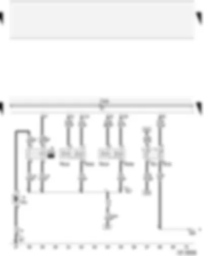 Wiring Diagram  AUDI A4 2002 - Coolant temperature senders - Motronic control unit - camshaft timing adjustment valves - continued coolant circulation pump