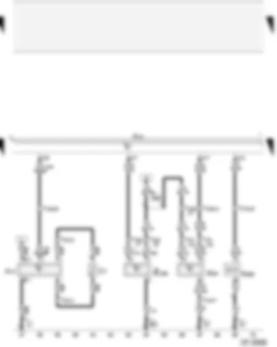 Wiring Diagram  AUDI A4 2001 - Air conditioning system/Climatronic operating and display unit - high pressure sender - air quality sensor - windscreen heater - air conditioning system compressor regulating valve