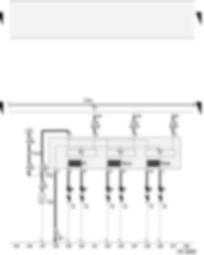 Wiring Diagram  AUDI A4 2007 - Motronic control unit - ignition coils