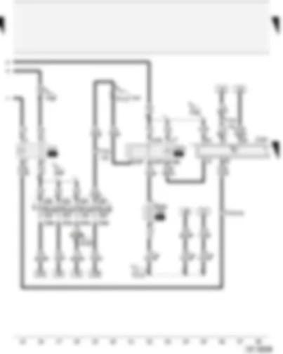 Wiring Diagram  AUDI A4 2002 - Fuel pump relay - Motronic control unit - Motronic current supply relay - fuses
