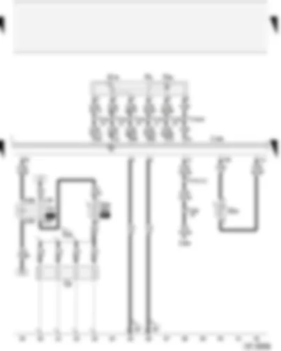 Wiring Diagram  AUDI A4 2001 - Diesel direct injection system control unit - fuel temperature sender - relay for glow plugs - glow plugs (engine) - accelerator pedal position sender