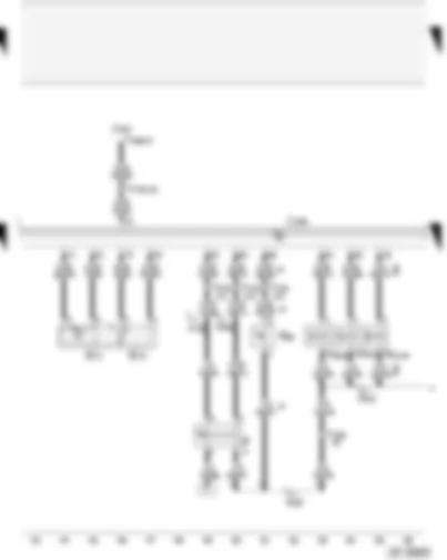 Wiring Diagram  AUDI A4 2001 - Diesel direct injection system control unit - intake manifold pressure sender - intake manifold temperature sender - exhaust gas recirculation valve - charge pressure control solenoid valve - electro/hydraulic engine mounting