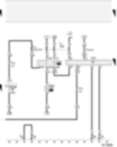 Wiring Diagram  AUDI A4 2002 - Motronic control unit - Motronic current supply relay - fuses