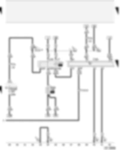 Wiring Diagram  AUDI A4 2002 - Motronic control unit - Motronic current supply relay