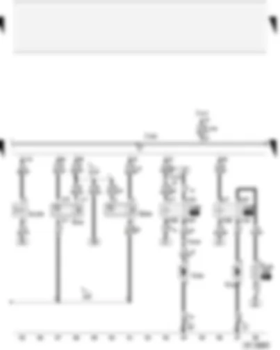 Wiring Diagram  AUDI A4 2002 - Motronic control unit - inlet camshaft timing adjustment valve -1- - secondary air pump - Hall sender - vacuum pump for brakes