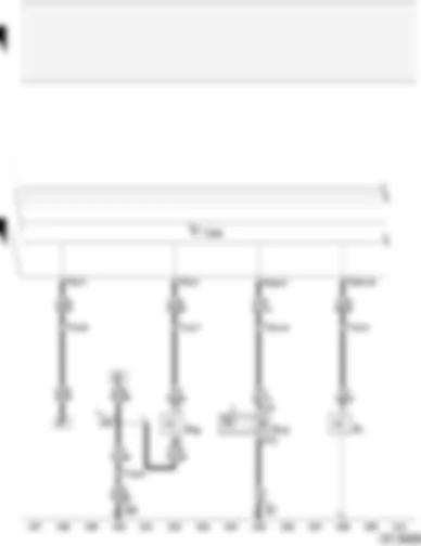 Wiring Diagram  AUDI A4 2001 - Oil pressure switch - coolant shortage indicator switch - speedometer sender - control unit with display in dash panel insert