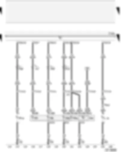 Wiring Diagram  AUDI A4 2002 - Right headlight - right fog light