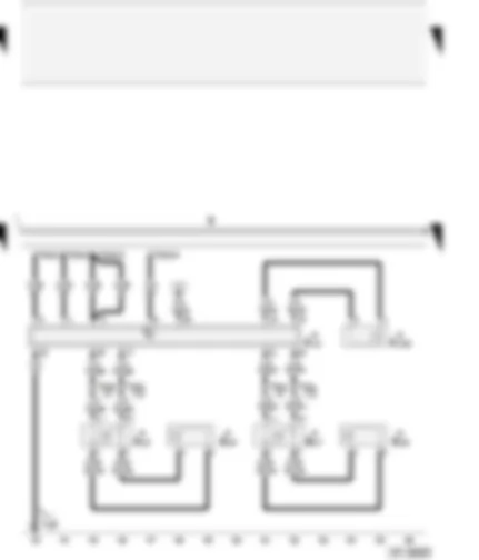 Wiring Diagram  AUDI A4 2001 - Active loudspeakers - rear