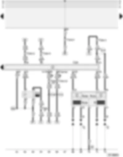Wiring Diagram  AUDI A4 2002 - Motronic control unit - ignition system - current supply relay