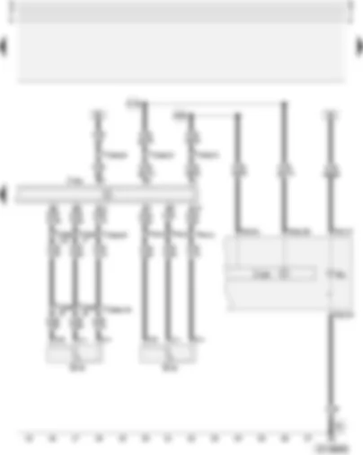 Wiring Diagram  AUDI A4 2002 - Rear left vehicle level sender - front left vehicle level sender - combi-processor in dash panel insert