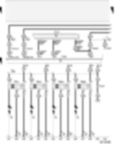 Wiring Diagram  AUDI A4 2003 - Motronic control unit - ignition coils
