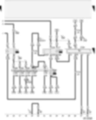 Wiring Diagram  AUDI A4 2007 - Fuel pump relay - Motronic control unit - Motronic current supply relay - fuses