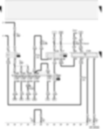 Wiring Diagram  AUDI A4 2003 - Fuel pump relay - Motronic control unit - Motronic current supply relay