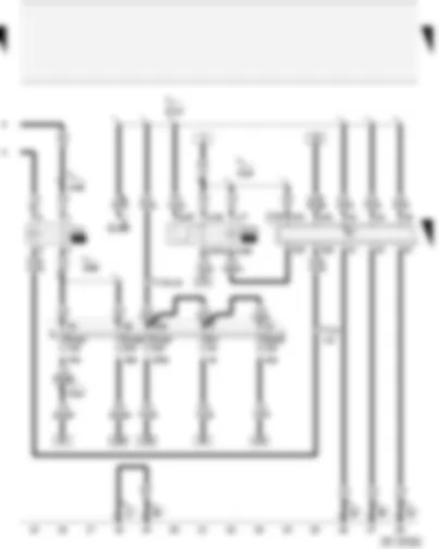 Wiring Diagram  AUDI A4 2004 - Fuel pump relay - Motronic control unit - Motronic current supply relay