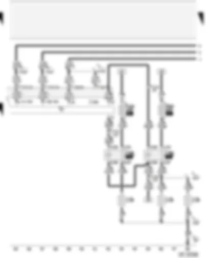 Wiring Diagram  AUDI A4 2001 - Diesel direct injection system control unit - additional heating heater element