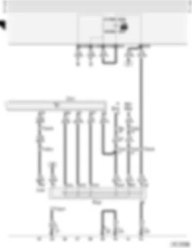 Wiring Diagram  AUDI A4 1995 - 5-speed automatic gearbox with selector lever lock (01V)