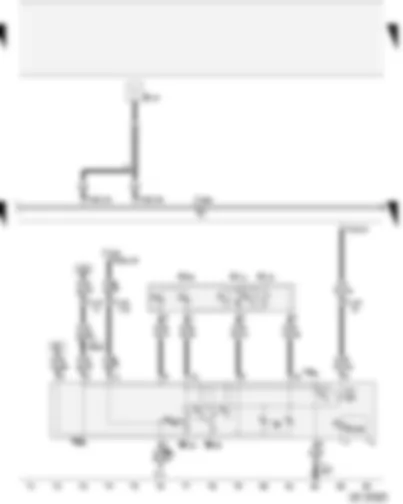 Wiring Diagram  AUDI A4 2003 - Convenience system central control unit - interior lights - reading lights - central locking and anti-theft alarm system aerial