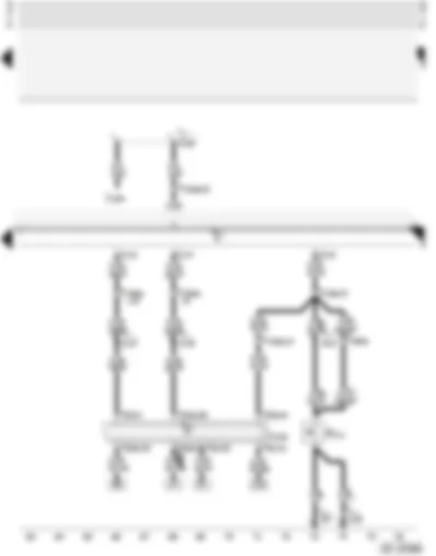 Wiring Diagram  AUDI A4 2002 - Central locking system with interior lights switch-off delay - reading lights and illuminated vanity mirrors