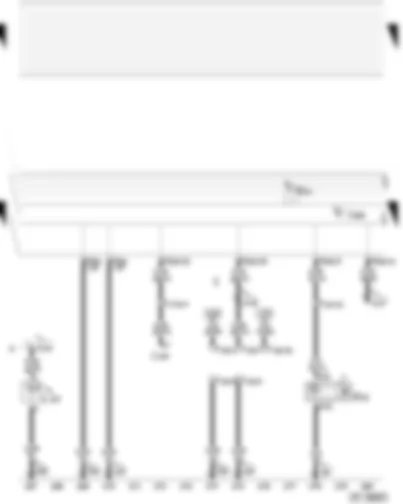 Wiring Diagram  AUDI A4 2002 - Control unit with display in dash panel insert - diagnostic connector - speedometer sender