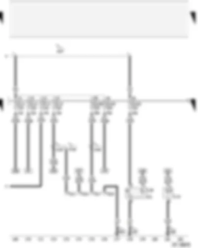 Wiring Diagram  AUDI A4 2001 - Ashtray illumination - cigarette lighter - fuses - radio connector III