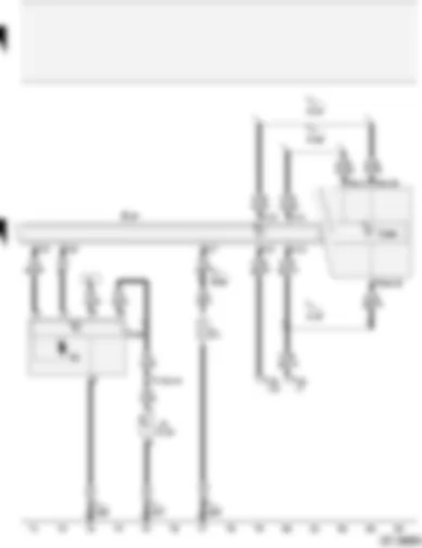 Wiring Diagram  AUDI A4 2001 - Air conditioning system/Climatronic operating and display unit - fresh air blower - heated rear window