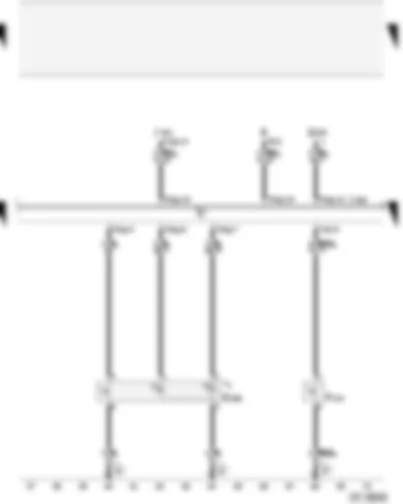 Wiring Diagram  AUDI A4 2005 - Rear central switch for interior locking - contact switch in lock cylinder for rear lid - anti-theft alarm system - central locking system