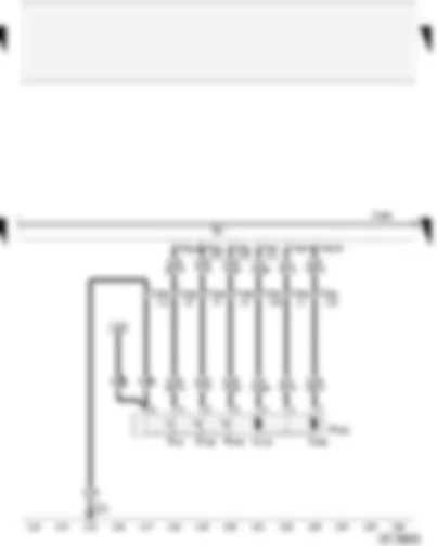 Wiring Diagram  AUDI A4 2005 - Convenience system central control unit - rear left central locking lock unit - without rear window regulator