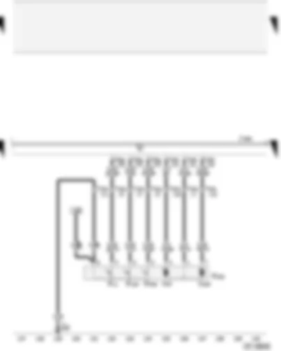 Wiring Diagram  AUDI A4 2005 - Convenience system central control unit - rear right central locking lock unit - without rear window regulator