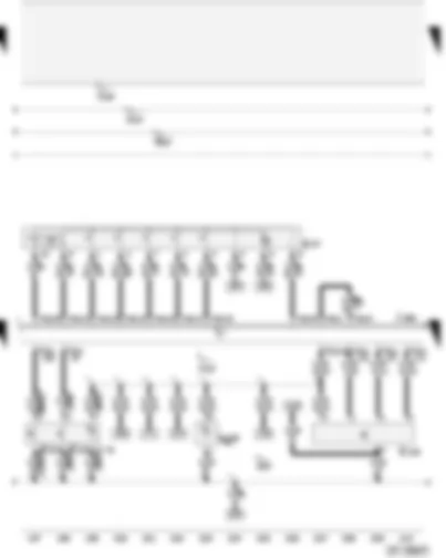 Wiring Diagram  AUDI A4 2005 - Driver side window regulator control unit - driver seat memory operating unit - tank filler flap remote release switch