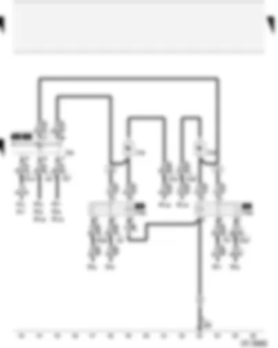 Wiring Diagram  AUDI A4 2004 - Alarm system control unit - alarm system relay turn signal