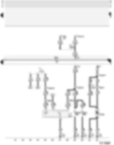 Wiring Diagram  AUDI A4 2002 - Central locking system with interior lights switch-off delay - reading lights and illuminated vanity mirrors