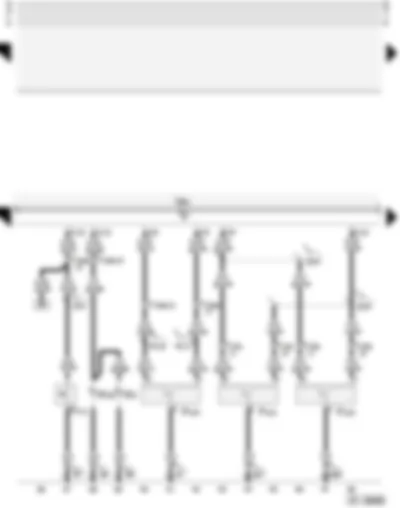 Wiring Diagram  AUDI A4 2002 - Central locking and anti-theft alarm system with interior monitoring