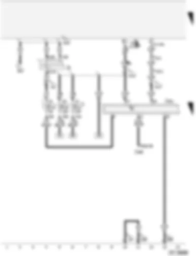 Wiring Diagram  AUDI A4 2003 - Ignition/starter switch - control unit for headlight range control - fuses
