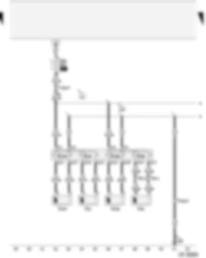 Wiring Diagram  AUDI A4 2005 - Seat adjustment front passenger seat - fuse