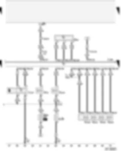 Wiring Diagram  AUDI A4 2004 - Hall sender - solenoid valves - heater element for crankcase breather - intake manifold flap motor