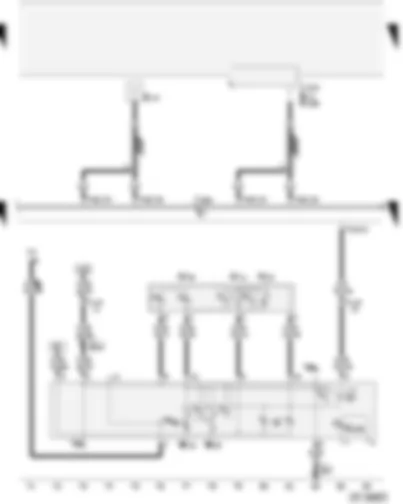 Wiring Diagram  AUDI A4 2005 - Convenience system central control unit - interior lights - reading lights - central locking and anti-theft alarm system aerial