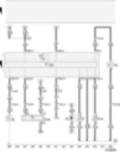 Wiring Diagram  AUDI A4 2006 - Control unit in dash panel insert - oil pressure switch - coolant shortage indicator switch - fuel gauge sender - oil level and oil temperature sender