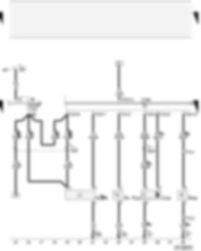 Wiring Diagram  AUDI A4 2005 - Handbrake warning switch - rear lid contact switch for anti-theft alarm - alarm horn - rear lid release motor