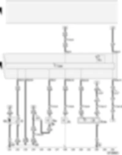Wiring Diagram  AUDI A4 2008 - Control unit in dash panel insert - oil pressure switch - coolant shortage indicator switch - fuel gauge sender - oil level and oil temperature sender