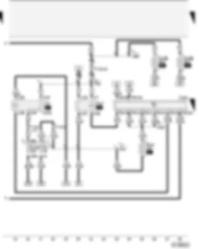Wiring Diagram  AUDI A4 2008 - Fuel pump relay - engine control unit - terminal 30 voltage supply relay - fuses
