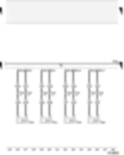 Wiring Diagram  AUDI A4 2006 - Engine control unit - injectors