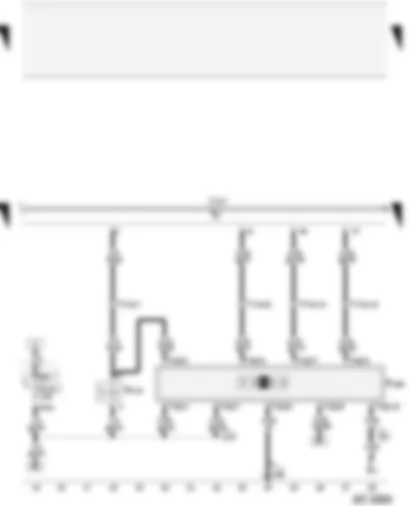 Wiring Diagram  AUDI A4 2001 - Automatic gearbox control unit - Tiptronic switch